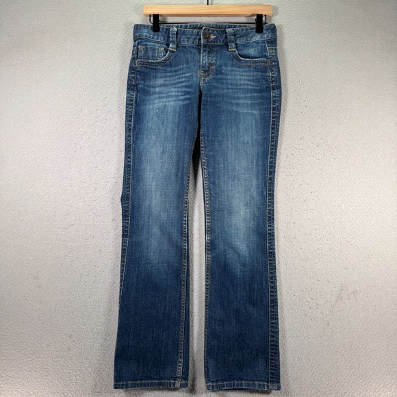 Vintage Calvin‎ Klein Lean Boot Jeans Womens 4/27 Blue Medium Wash Comfort Y2K - Picture 1 of 16